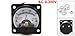 uxcell AC 0-300V Fine Tuning Dial Panel Analog Voltage Meter Voltmeter Black