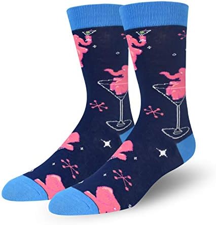 Novelty Socks Colorful Funny Mens Crew Socks Outer Space Casual Cotton Socks