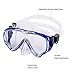 UPhitnis Kids Seaview Snorkel Set Dry Top Snorkel Mask with Big Eyes for Kids, Childs, Boys, Girls - Easybreath Snorkeling Mask for Snorkeling, Diving