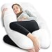 Meiz Pregnancy Pillow, U Shaped Pregnancy Pillow for Sleeping, Maternity Pillow for Pregnant Women (White, 55 in)