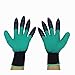 Inf-way Garden Genie Gloves, 2 pairs of Both Hand Claws Gardening Gloves for Digging & Planting