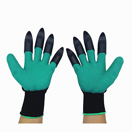 Garden Genie Gloves, Inf-way Both Hand Claws Gardening Gloves, Quick & Easy to Dig & Plant, Safe for Rose Pruning - As Seen On TV (Right + Left Claw 1 pair) Garden Genie Gloves, Inf-way Both Hand Claws Gardening Gloves, Quick & Easy to Dig & Plant, Safe for Rose Pruning - As Seen On TV (Right + Left Claw 1 pair)