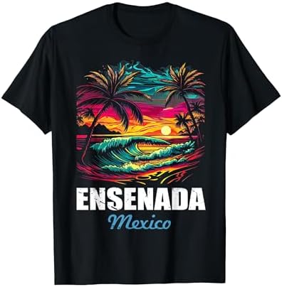 Amazon.com: Retro Ensenada Mexico Sunset Vintage Vacation Souvenir
