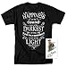 Popfunk Harry Potter Dumbledore Happiness Quote T Shirt & Exclusive Stickers (Large) Black