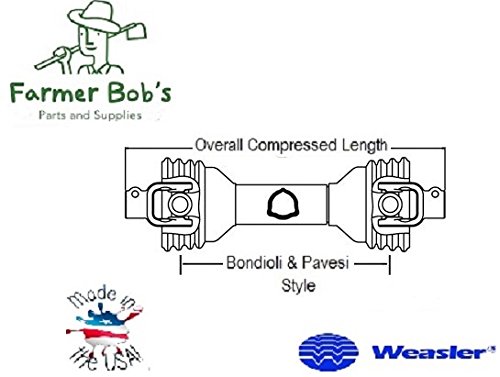 14006857 Complete Driveline. 57". 1-3/8 6 Spline w/QD Tractor & Implement Yoke Weasler Engineering 14006857