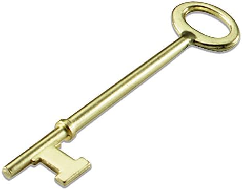 Lucky LineSkeleton Key with Flat TIP for Lever Locks, Antique Doors & Locks, 2 Pack (87002)