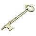 Lucky Line Skeleton Key with Flat TIP for Lever Locks, Antique Doors & Locks, 2 Pack (87002)