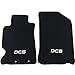Floor Mats Compatible with 2002-2006 Acura RSX, DC5 Logo Factory Fitment Front & Rear Nylon Black Car Floor Carpets Carpet Liner by IKON MOTORSPORTS, 2003 2004 2005