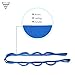 Forbidden Road Stretch Strap 10 Loops Yoga Strap for Physical Therapy (Blue)