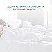 Adoric Down Alternative Comforter Queen Size White Quilted Duvet Insert Comforter with Corner Tabs, Dust Mite Resistant and Comfortable