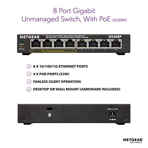 1 NETGEAR+8+Port+Gigabit+Ethernet+Unmanaged