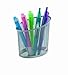 Alba Elliptical Mesh Pencil and Pen Holder, Metallic Silver (MESHCUPM)