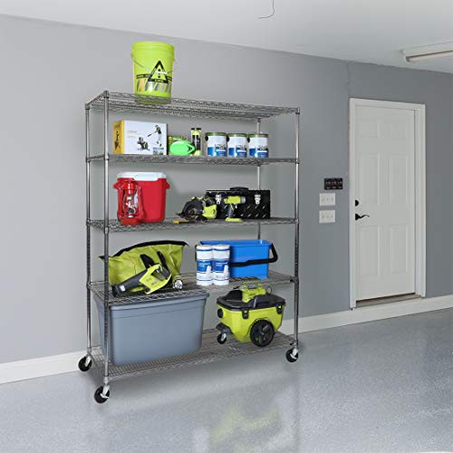 Seville Classics MEGA RACK UltraDurable CommercialGrade 5Tier NSF