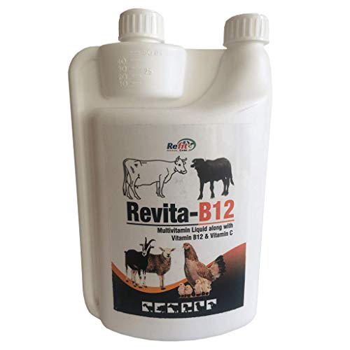 REFIT ANIMAL CARE Vitamin B12 & Vitamin C Supplement for Poultry, Cattle & Livestock Animals
