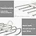 WAOU Hangers Multi-Layer Hanging Pants.5 in 1 Pants Rack Stainless Steel Pants Hangers Folding Storage Rack Space Saver Storage for Trousers Scarf Tie Belt Adjustable(1 Pack)
