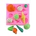 Kakasogo 2Pcs Large & Small Cute Seashell Ocean Shell Sea Life Silicone Mold for Fondant Chocolate Sugar Craft DIY Cake Candy Decorating Romantic Baking Mould