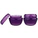 Beauticom 36 Pieces 30G/30ML (1 Oz) Purple Frosted Container Jars with Inner Liners for Scrubs, Oils, Salves, Creams, Lotions, Medication, Cosmetics - BPA Free