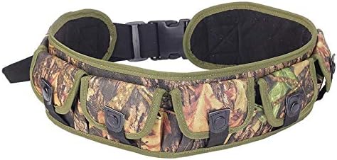 Hunting Military Gun 12 Gauge Bullet Waist Bag 28 Shells Ammo Holder Bandolier Belt Durable Camo Tactical Belt Pouch Shooting