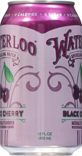 WATERLOO SPARKLING WATER WATERLOO BLACK CHERRY SPARKLING WATER, 12 FL OZ