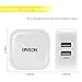 ONSON iPhone Charger,2.4A 12W Dual USB Portable Travel Wall Charger with Foldable Plug+6FT Long Apple Lightning Cable Charging Cord for iPhone 7/7Plus/6S/6S Plus/6/5S/SE/5C,iPad Air/Mini/Pro(White)
