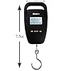 Ultimate54-Portable-Digital-Hanging-Hook-Fishing-and-Luggage-Scale-Multifunction-with-Tare-and-Large-LED-Display-Backlight-110lb50kg-Capacity-Free-Luggage-Strap-Batteries-Included-Black