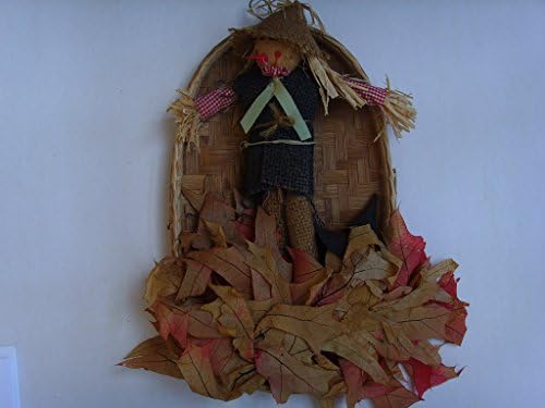 Autumn Halloween Scarecrow Fall Front Door Wreath 13" Home Decor