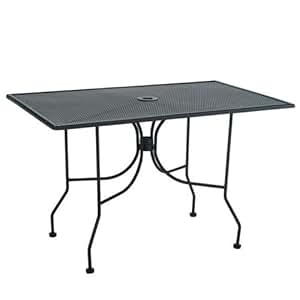 Amazon.com: Premier Furniture Metal Outdoor Dining Table - 30" x 48 ...