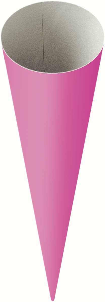 Heyda 204870065 School Cone Blanks Height 70 cm Diameter 19 cm Cardboard 380 g/mยฒ Pink