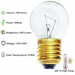 zaqaqa Oven Light Bulb_4 Pack 300°C High Temp 120v