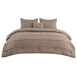 Bedsure Brown Queen Comforter Set - 4 Pieces Pinch