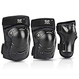 TXJ Sports Kids Knee Pads Elbow Pads Wrist Guards Protective Gear Set for Skateboarding Skating Bike Rollerblade Bicycle Inline Scooter Riding