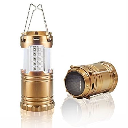 GosFrid LED Solar Emergency Light Lantern + USB Mobile Charging+Torch Point, 2 Power Source Solar