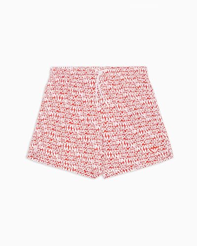 EMPORIO ARMANI Boxer Homme Petit Logo Mid Rouge XXL, Red.COM/Blanc, XXXXL-L