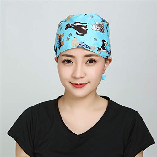FENICAL Surgical hat Scrub Cap Unisex Adjustable Surgical hat