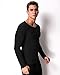 MODCHOK Men's T-Shirts Long Sleeve Tee Crewneck Sweatshirt Conton Lightweight Top Black L