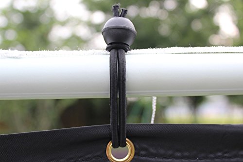 KLB Sport 7' x 5' Steel 3 in 1 Soccer Goal Targets with Rebounder Training Net and Carry Bag (Black Target)