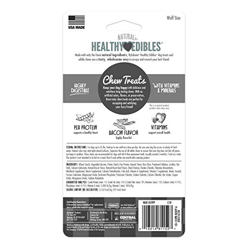 Nylabone Healthy Edibles Bacon Flavored Dog Treats | All Natural Grain Free Dog Treats Made In the U - //medicalbooks.filipinodoctors.org