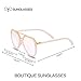 Fashion Aviator Metal and PC Frame Sunglasses pink sunglasses WELMADE CHEX (PINK, PINK)