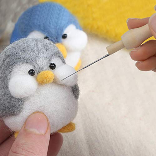 Yolyoo Needle Felting Kit Wool Felting Supplies with 90Pcs Felting Needles,3Pcs Needle Bottles,2Pcs Needle Felting Pen for Professional and Beginner