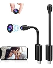 Mini Spy Camera WiFi Hidden Cameras Wireless Small Nanny Cam, USB Plug Hidden Spy Camera 1080P HD Security Camera with App Live Streaming, Motion/Sound Detection for Home/Office/Indoor