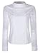 Smile Fish Women Hollow Out Back Zipper Lace Long Sleeve Elagent Blouse White US 4/Tag Size L