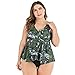 Leadmall Women’s Tankini Padded Swimsuit Set – Ladies Plus Size Push Up Ruffle Racerback Tops Bikini – Tow Piece Tummy Control Beachwearthumb 2