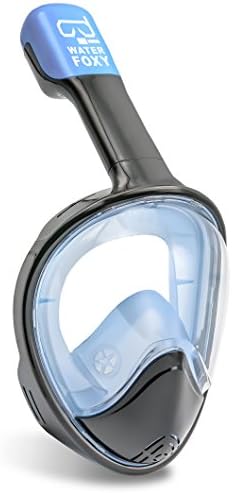 Full Face Snorkel Mask for Adults - Panoramic 180° View Diving Mask with Detachable GoPro Mount, Anti-Fog Anti-Leak Design, Dry Top Tube Prevents Gag Reflex, Safe Case, Perfect for Men, Women, Youth