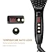 USpicy Hair Straightening Brush Anti Frizz, Adjustable Temperature Hair Straightener Brush Portable, Hair Brush Straightener Auto Shut Off