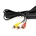 StyleZ 6ft Audio Video AV/TV Cable Cord to RCA for Sony PlayStation PS2/PS3 System New