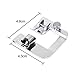BBTO 3 Sizes Rolled Hem Pressure Foot Sewing Machine Presser Foot Hemmer Foot Set (1/2 Inch, 3/4 Inch, 1 Inch) Fit for Most Low Shank Sewing Machines