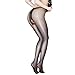 Open Crotch Sexy Silk Stocking Lace Socks Pantyhose Sexy Women Tights for Sexy(BLACK)
