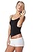 Boody Body EcoWear Women’s Cami, Scoop Neck Camisole, Soft Breathable, Lightweight Slim Fit, Viscose Made from Bamboo, Black, Medium