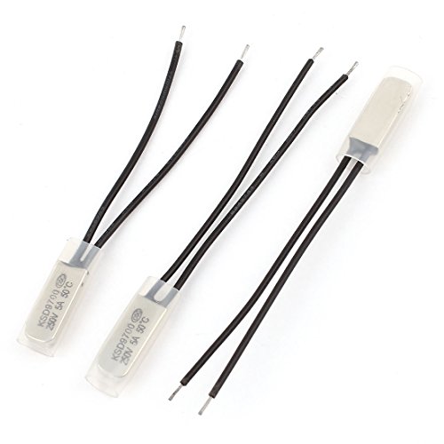 Uxcell a15012900ux0293 3 Pcs Ksd9700 50 Celsius Normal Open Bimetal Thermostat Temperature Switch