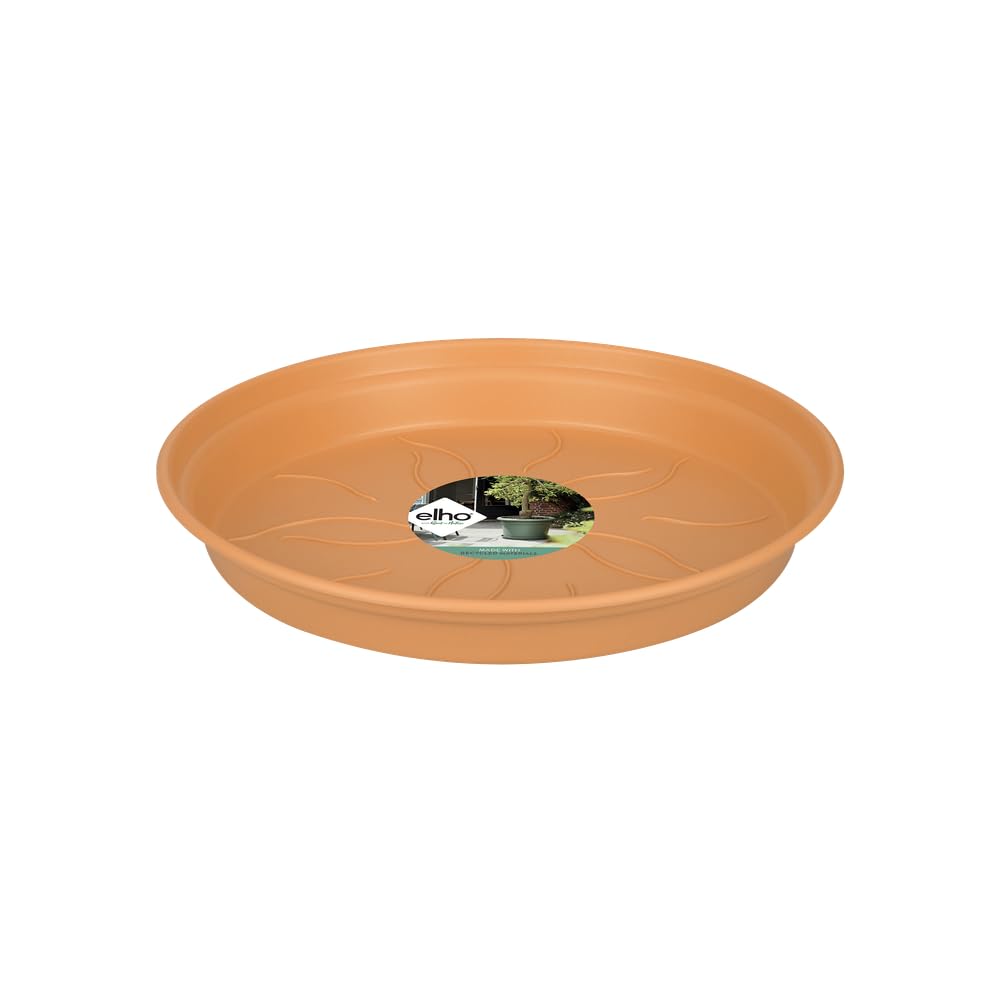 elho Green Basics Saucer 29 - Saucer for Indoor, Outdoor, Grow your Own & Accessories - Ø 29.3 x H 4.2 cm - Brown/Mild Terra — image 1